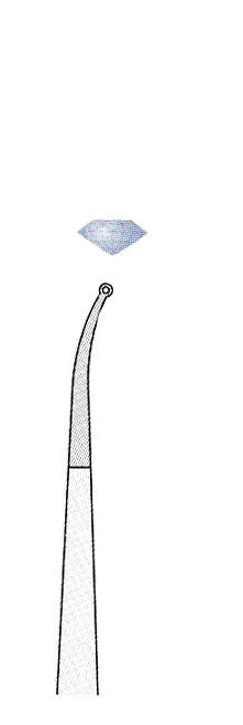 ALTIN SAPLI MİKRO PENSET  210 mm Ø1 EĞRİ